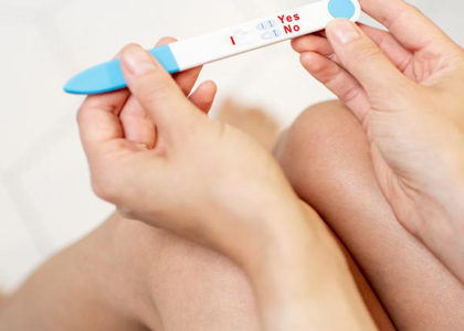 un test de grossesse