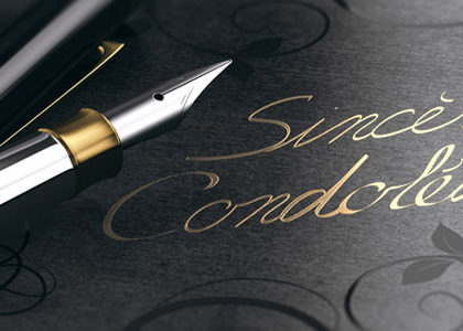 Lettre de condoléances