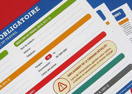 obligations d'affichage
